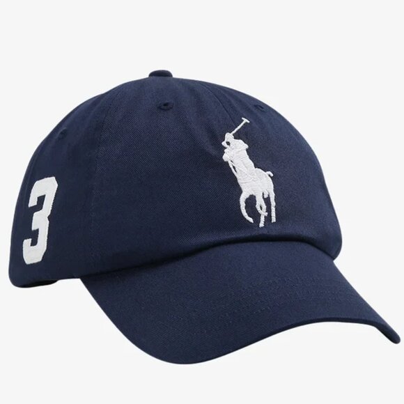 POLO RALPH LAUREN CAP BIG PONY HERITAGE ROYAL HAT SIDE 3 LOGO RALPH LAUREN CAP - Picture 1 of 10
